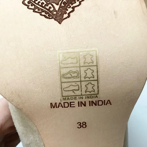 NEW Free People Bowers Embroidered Leather Western Booties - Stone - 38 - Picture 9 of 9